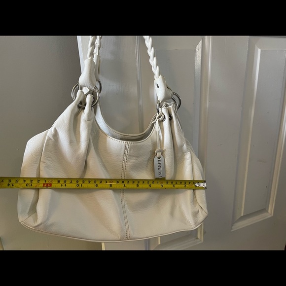 NINE WEST white soft leather bag - Picture 7 of 13